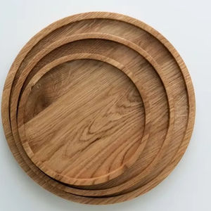 Bandeja de Madera Artesanal para Servir en Casa, Hotel y Cocina, Bandeja de Madera Natural para Servir Aperitivos, Té y Desayuno con Asas - Product Image 1