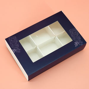 Boîte à pâtisserie en carton blanc carrée jetable 10 x 10 x 5 12 pouces Emballage Boîte à gâteau avec fenêtre - Product Image 1