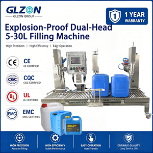 Machine de remplissage et de bouchage semi-automatique de bidons de <span class=keywords><strong>5</strong></span> à 30 <span class=keywords><strong>litres</strong></span> pour liquides chimiques - Product Image 1