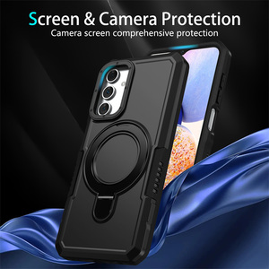 Hybrid TPU + PC Ring Stand Holder Armor Back Case para Samsung <span class=keywords><strong>Galaxy</strong></span> A56 A36 A55 A25 A35 A15 A54 A34 A53 A73 A10S A05S A24 A32 - Product Image 3