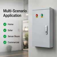 Tableau de transfert de puissance intelligent double alimentation 63A 2P 220V ATS avec fonction de réinitialisation automatique pour la maison