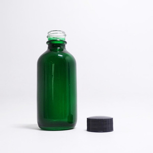 Bouteilles en verre rondes Boston dépolies ambrées à prix d'usine, flacons Boston transparents avec <span class=keywords><strong>pompe</strong></span> à lotion, fabriqués en Chine - Product Image 2