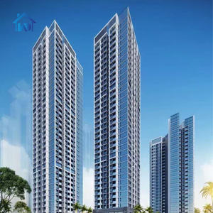 Usine personnalisée par <span class=keywords><strong>M2</strong></span> Double <span class=keywords><strong>prix</strong></span> coût par mètre carré murs rideaux <span class=keywords><strong>façade</strong></span> en métal mur rideau en aluminium - Product Image 3