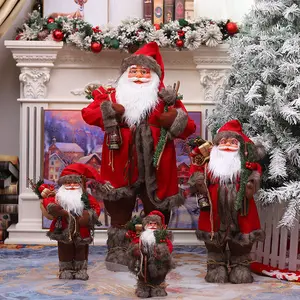 Christmas ornaments display figurines plush toy gifts Christmas doll gnomes Santa Claus decoration supplies