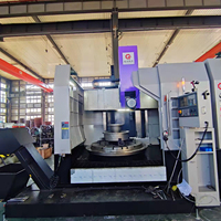 Torno vertical CNC resistente y duradero con control GSK de sistema doble para la industria de producción de metales