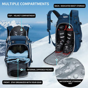 Free sample Ski Boot Bag 50L Outdoor Hot Waterproof Boot Bag Sport Travel <b>Skiing</b> Gear Backpack Bag Ski Gear Backpack - Product Image 5