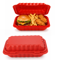 Boîte en PP pour viande et riz de 9*6 pouces, compatible micro-ondes