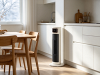 Chauffage d'appoint numérique avec écran tactile, télécommande, 2 niveaux de chauffage, oscillant, portable, électrique, température réglable