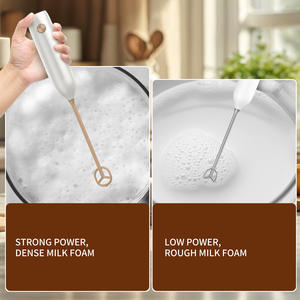 เครื่องตีฟองนมซินจิดา KJBQ-17J แบบชาร์จไฟได้ ใช้แบตเตอรี่ เครื่องผสมอาหารไฟฟ้าแบบมือถือ รูปทรงกระบอก 271 มม. - Product Image 5