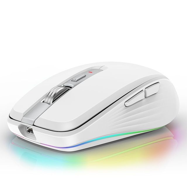 Wireless Ergonomic Vertical Mouse, Rechargeable, LED Backlit, Adjustable DPI & Volume, 20G Acceleration for Computer/Laptop