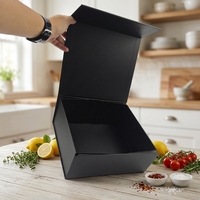 Boîte cadeau rigide de luxe, logo personnalisé en estampage à chaud, laminage mat, carton mat recyclable, revêtement UV, fermeture magnétique, bougie