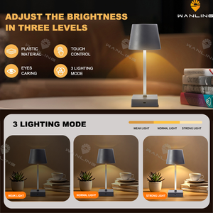 <span class=keywords><strong>Led</strong></span> bàn đèn với USB sạc cổng 3 chế độ màu Dimmable đọc ánh sáng đèn bàn cho đầu giường đầu giường phòng ngủ văn phòng - Product Image 4