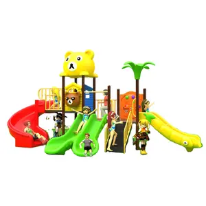 Hochwertiger Freizeitpark Spielzeug Kinder Kunststoff-Rutsche Freiluft-Spielplatz