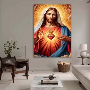 <span class=keywords><strong>Pintura</strong></span> en lienzo de Jesucristo <span class=keywords><strong>renacentista</strong></span>, decoración de pared para el hogar, iglesia, hogar, oficina, colgante de pared - Product Image 6