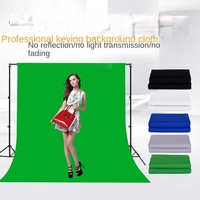 Support de fond vert 2x2m en mousseline pour appareil photo avec écran vert de photographie et tissu de maturation triangulaire pour diffusion en direct