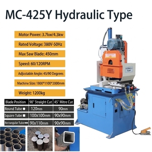 Machine de découpe de tubes semi-automatique à scie à froid avec système de refroidissement pour la découpe de précision de tuyaux métalliques lourds dans l'industrie des pièces automobiles - Product Image 2