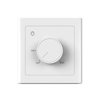 Boîtier PC blanc durable, variateur de lumière de pointe, matériau hautement ignifuge, panneau Triac DMX512 220V 300W pour contrôle d'éclairage LED