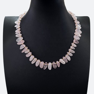 Cuentas de Ágata de Cristal de Piedras Preciosas Naturales, Cuentas de Grava Irregulares de Dientes Largos, Accesorios Multicolores, Collar de Moda - Product Image 4