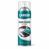 Nettoyant Moussant Sans Eau CAREER, Spray Détachant Sans Rinçage pour Tissus, Tapis et Surfaces en Cuir