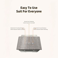 Chargeur sans fil magnétique à charge rapide, support de téléphone portable en bambou ECO pour bureau, haut-parleur BT, logo de marque OEM, sortie 10W/15W Type-C