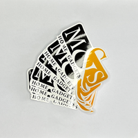 Conception personnalisée Cercle Logo Vinyle PVC Étanche Autocollant Étiquette Personnalisé Ordinateur Portable Voiture Pare-chocs Réfrigérateur Autocollant Decal