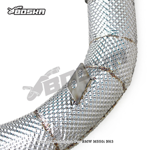 Custom Stainless Steel Downpipe Exhaust Pipes for BMW M550/M550i G30/N63 4.4TT 2017-2022 Racing Exhaust System Free Flow Pipe - Product Image 6