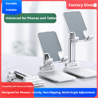 Support de bureau universel pliable et rétractable, réglable en hauteur et multi-angles, pour téléphone et tablette, idéal pour chambre, bureau et maison