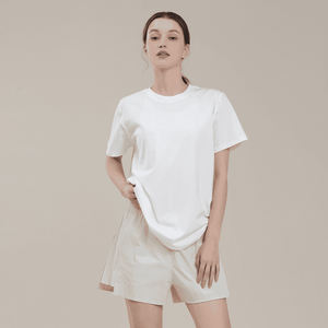 T-shirt surdimensionné à manches courtes pour femmes T-shirt décontracté en coton coupe ample, haut d'été doux et respirant pour le quotidien et le streetwear - Product Image 5