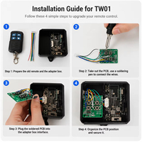 Boîtier adaptateur Wi-Fi universel pour porte de garage, apprentissage numérique du code fixe et variable pour toutes les applications de contrôle à distance, connexion avec la voiture