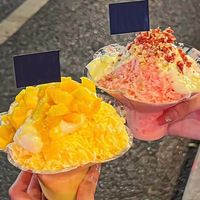 Sommer-Bestseller: Transparente PET-Dessertbecher für Slush-Eis, Schneekegel und Eisblumen – Kunststoff-Eisbecher