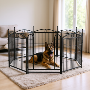 Corral para Perros Resistente de 8 Paneles, Valla Metálica para Mascotas, Plegable, para Interiores y Exteriores, para Cachorros Pequeños, Medianos y Grandes - Product Image 2