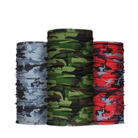 Cache-cou respirant anti-UV camouflage en soie glacée haute élasticité pour activités de plein air, pêche et sport