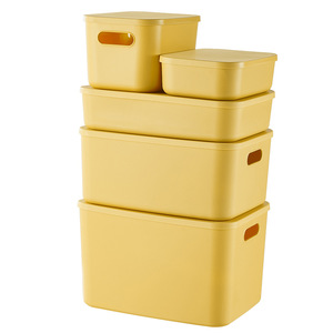 Boîte de rangement de style japonais en PP, extra large, rectangulaire, anti-poussière, en plastique, pour le rangement à la maison ou au bureau - Product Image 5