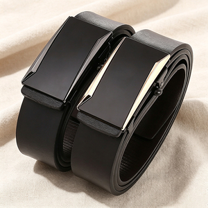 Hebilla de Cinturón de Aleación con Bloqueo Automático, Hebilla Deslizante de Trinquete Negra Mate, Estilo Formal de 35 mm para Hombre - Product Image 5