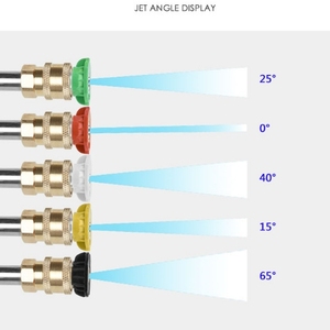 Buse de pulvérisation de laveuse de jardin haute pression 1/4 \ "connexion rapide 0 15 25 40 60 degrés pointe de buse de savon d'arrosage personnalisable OEM pour - Product Image 3