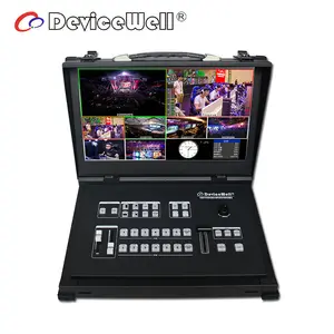 DeviceWell HDS9106 6-चैनल HD वीडियो स्विचर 4-चैनल प्रसारण SDI 2-चैनल HD-MI छह वीडियो संकेतों प्रसारण वीडियो के लिए