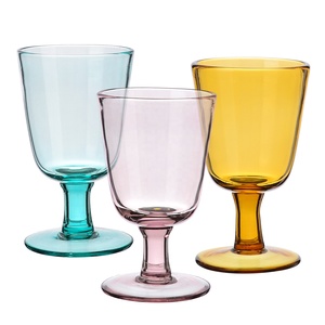 Commercio all'ingrosso personalizzato bar party creativo vintage rosa colorato <span class=keywords><strong>blu</strong></span> tazza di tè set calici per il vino <span class=keywords><strong>calice</strong></span> per il regalo - Product Image 1