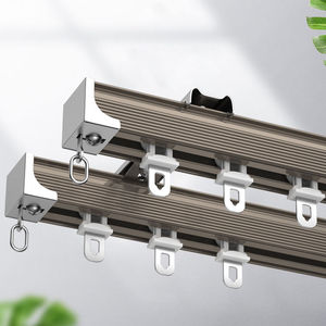 Heavy Duty Aluminium <b>Curtain</b> Tracks Sliding <b>Curtain</b> Rail for <b>Ceiling</b> or Wall Installation <b>Curtain</b> Rail Track - Product Image 2