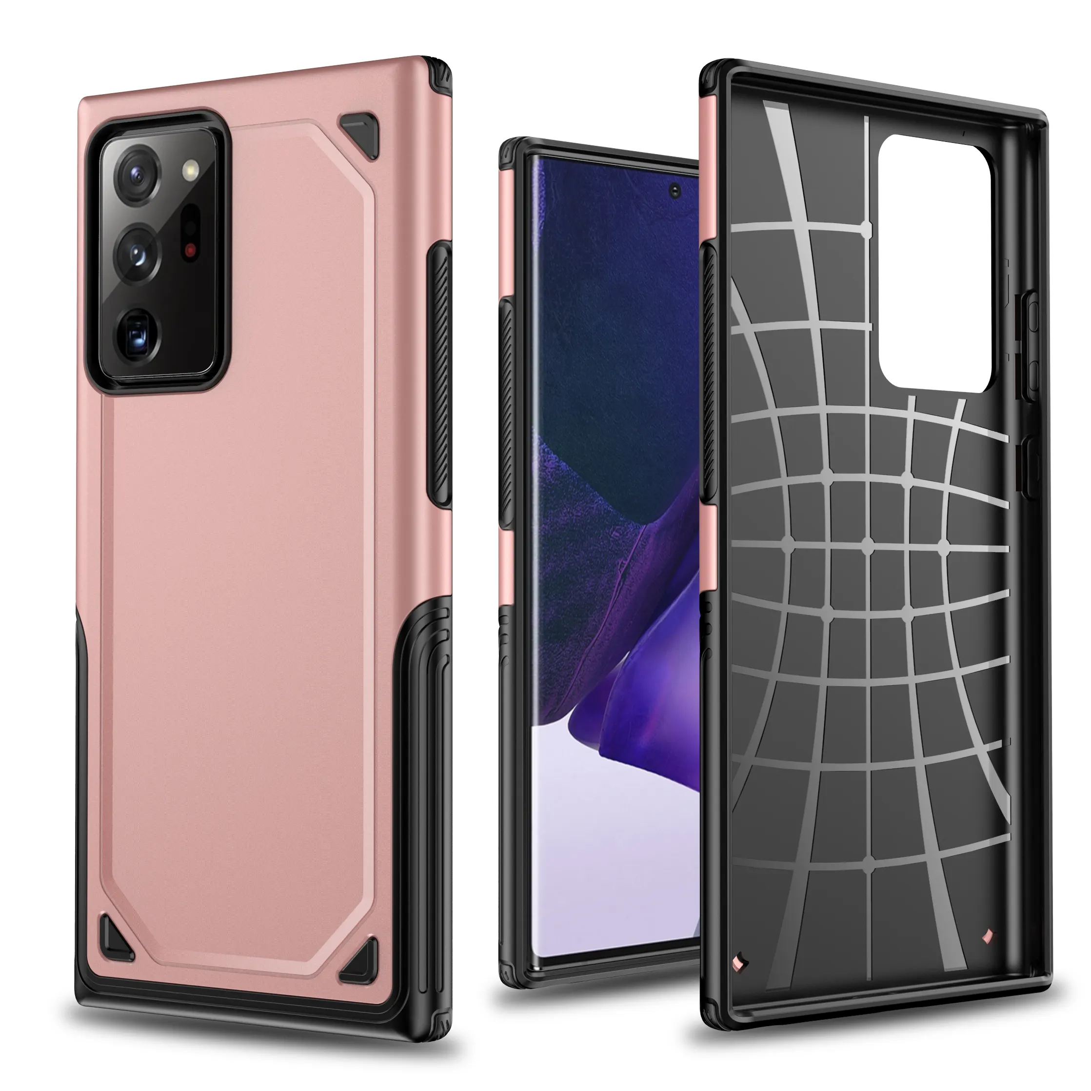 Tschick 2 in 1 Hybrid Shockproof Defender Cover For Samsung S10 S21 S20 FE Plus Armor Bracket Case Galaxy Note 20 Ultra Case