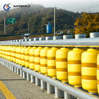 Barreras Giratorias de Seguridad Vial, Duraderas y Personalizables, Viga Q235B, Rodillo de Espuma EVA/PU, Barrera de Tráfico, Guardrail, Bolardo, Diamante