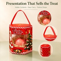 Boîte d'emballage pour biscuits avec fenêtre transparente pour chocolats, bonbons, friandises de boulangerie et emballages cadeaux saisonniers