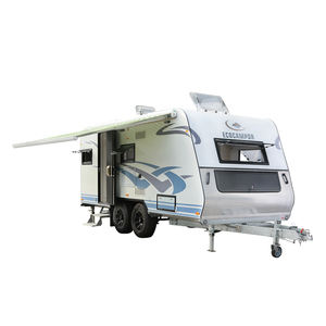 KINLIFE Caravane familiale à usage intensif avec lits superposés pour remorque tout-terrain robuste <span class=keywords><strong>de</strong></span> Hong Kong avec salle <span class=keywords><strong>de</strong></span> bains attenante - Product Image 1