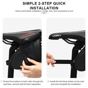 RIDERACE Nouvelle <span class=keywords><strong>Sacoche</strong></span> <span class=keywords><strong>de</strong></span> <span class=keywords><strong>Selle</strong></span> <span class=keywords><strong>de</strong></span> Vélo Réfléchissante à Rayures pour VTT et Vélo <span class=keywords><strong>de</strong></span> Route, Petite <span class=keywords><strong>Sacoche</strong></span> <span class=keywords><strong>de</strong></span> Rangement Arrière pour Outils <span class=keywords><strong>de</strong></span> Cyclisme - Product Image 3