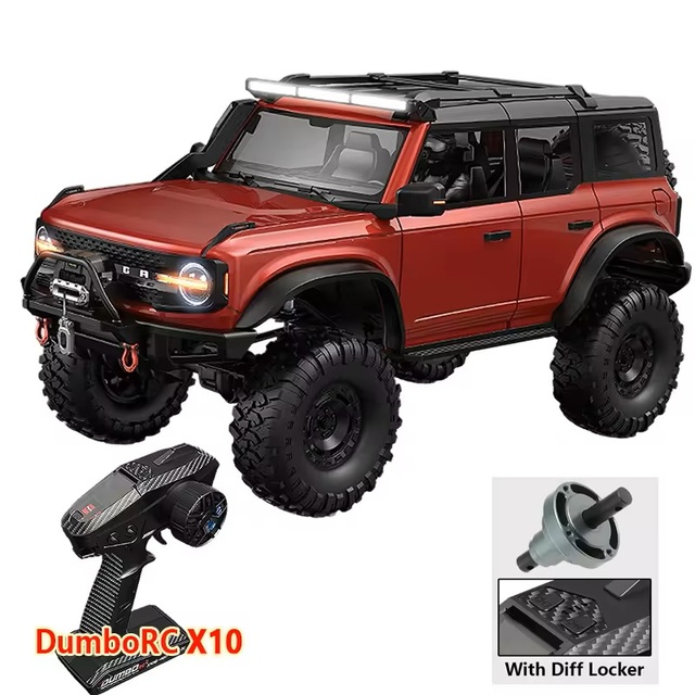 Professional Adult 1/10 Big Scale 4WD RC Rock Crawler with Different Lock R1001 Simulation Climbing Off-road RC Car Outdoor