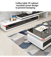 Meuble TV de Luxe et Table Basse Ensemble Moderne et Simple pour Salon, Mobilier de Chambre Économique
