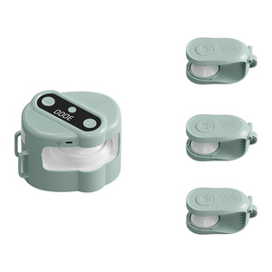 Juguete eléctrico inteligente para gatos con sensor y sonido de pájaros, dispositivo interactivo para mascotas con cuerda enrollable automática, color verde y azul - Product Image 1