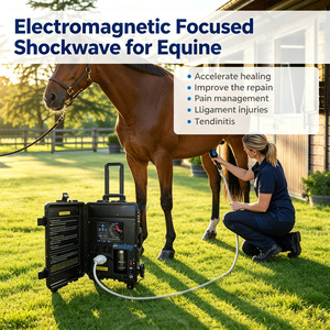 Appareil portable de thérapie par ondes de choc électromagnétiques pour la guérison des chevaux et la réparation tissulaire - Product Image 1