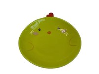 Assiettes en céramique personnalisées mignonnes pour enfants, assiettes à salade, à beurre, à pain, faites à la main, durables, cadeau