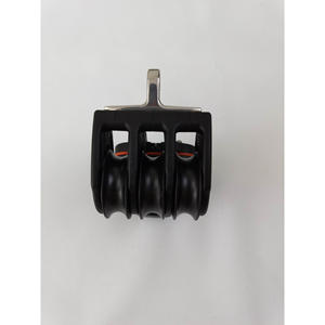 BB-0212FE Flat Belt Puley for Sailboat 29mm Wheel Diameter 8mm Wire Diameter Steel Three-Wheel/<b>Shackle</b>/Clip Rope OEM - Product Image 1