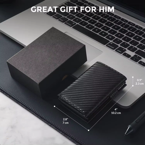 Casual Fold <strong>Wallet</strong> Clutch Men Bags and <strong>Wallets</strong> Minimalist Aluminum <strong>Money</strong> Clip RFID Blocking Credit <strong>Card</strong> for Men - Product Image 6
